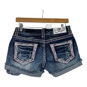 GRACE In LA Jeans Embroidered‎ Shorts Size 26